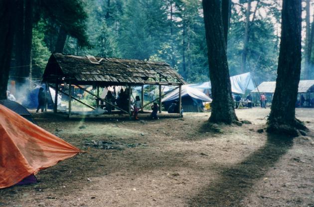 A Smokehouse at Stuie During Lhk'acho Gathering