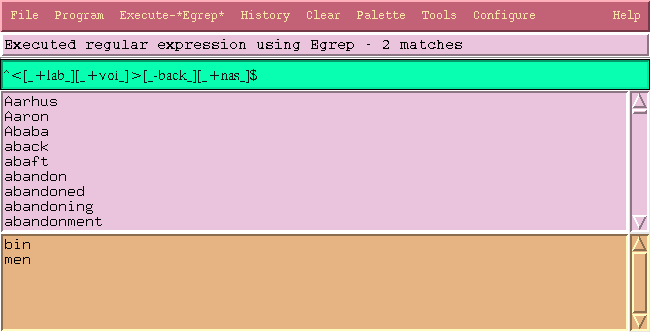 Intersection of character classes