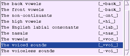 A palette of user-defined character classes