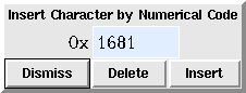 A Widget for Entering Characters by their Unicode Codepoint