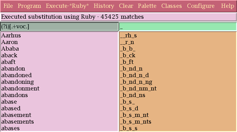 An example of substitution