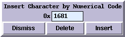 A Widget for Entering Characters by their Unicode Codepoint