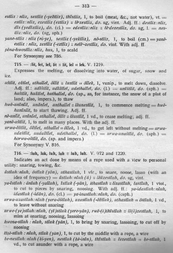 A Page from Morice 1932